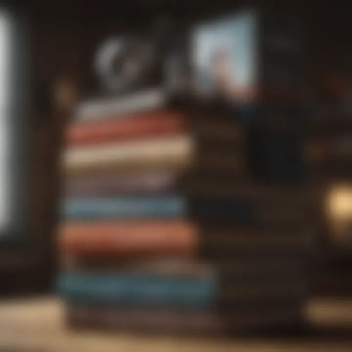 An inspiring book stack on sales mastery