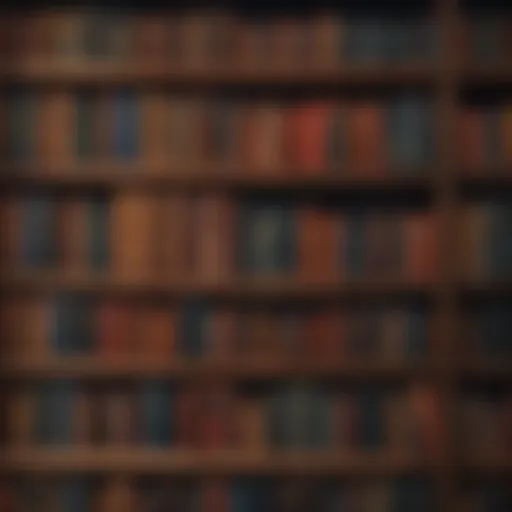 A diverse collection of free books displayed on a bookshelf, symbolizing literary accessibility.