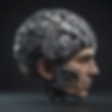 Illustration of a brain with gears symbolizing knowledge processing