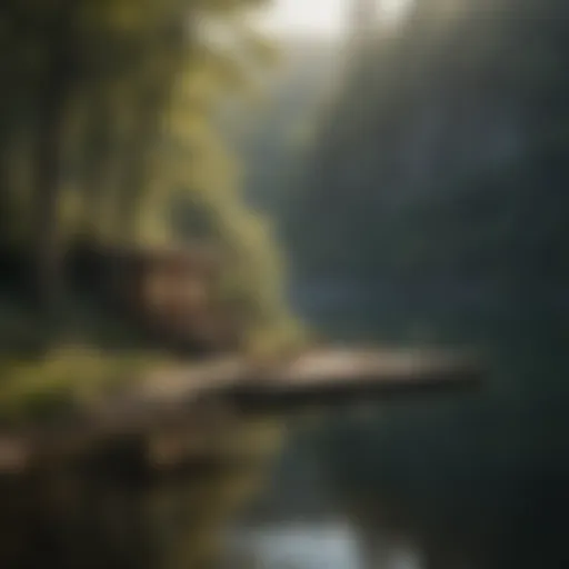 Immersive Audiobook Experience at a Tranquil Lakeside Retreat