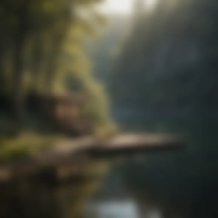 Immersive Audiobook Experience at a Tranquil Lakeside Retreat