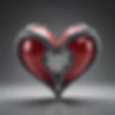 Harmony in Relationships Illustration of two intertwined hearts symbolizing relationship harmony