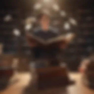 Illustration of a student juggling multiple books with ease