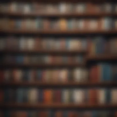 Library of Positivity Illustration of a bookshelf filled with diverse books symbolizing a wealth of knowledge on positivity