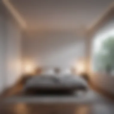 Minimalist bedroom with optimal sleep environment