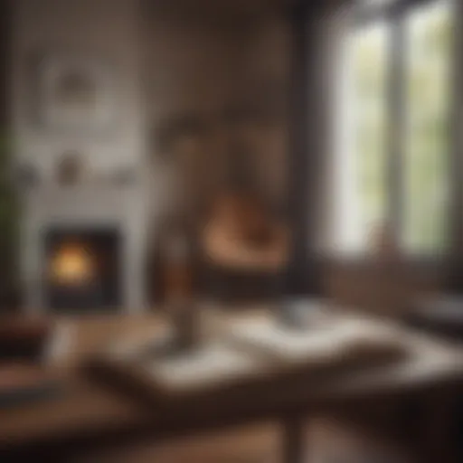 A cozy reading nook with a steaming cup of tea and a stack of books