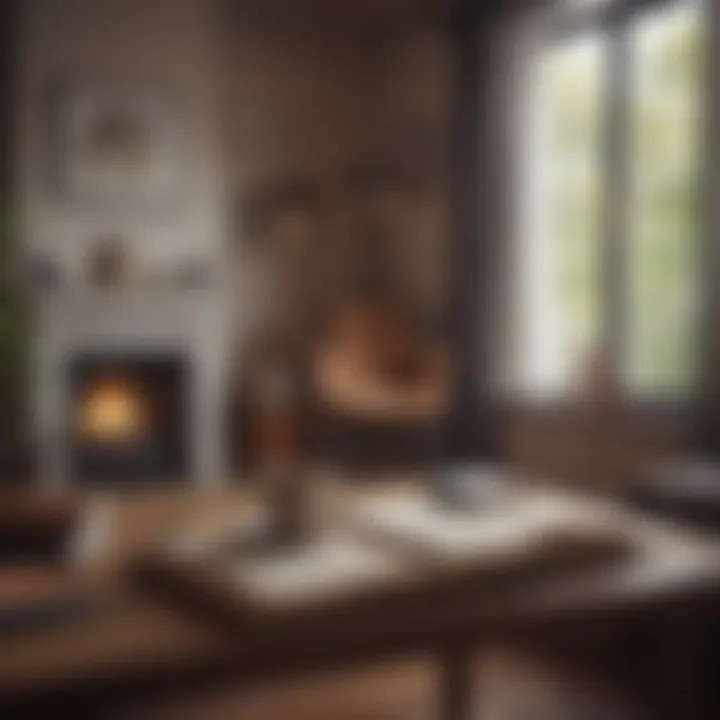 A cozy reading nook with a steaming cup of tea and a stack of books