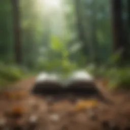 Abstract concept of growth and transformation in nature