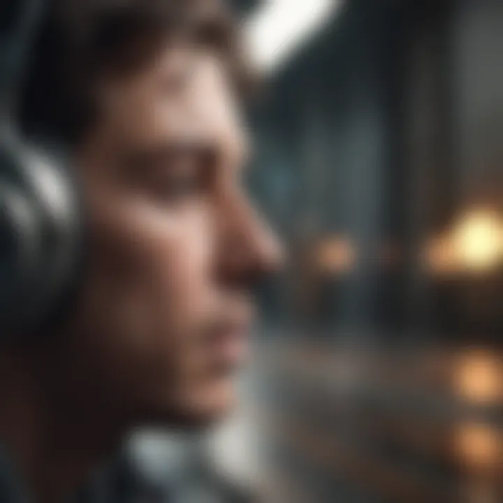 Conceptual image highlighting the journey of introspection through sound