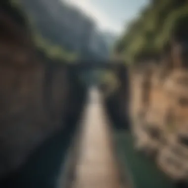 Building Bridges: Forgiveness as a Path to Healing A bridge connecting two cliffs, symbolizing connection and healing