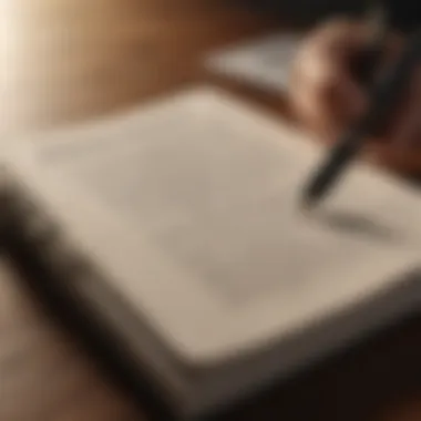 Journal of Motivation and Reflection A journal with a pen and motivational quotes