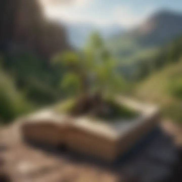A serene landscape symbolizing growth and exploration