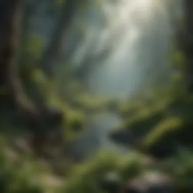 Ecosystem Symphony Illustration showcasing diverse ecosystem dynamics