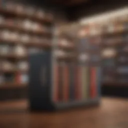 Modern minimalistic audiobook library