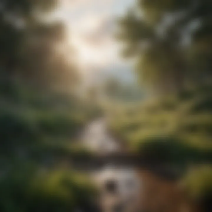 A serene landscape representing hope and the possibility of change through compassion