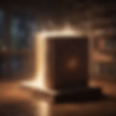 Mystery and Wisdom Illustration depicting a mysterious book with a glowing aura
