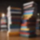 A stack of motivational books with diverse covers