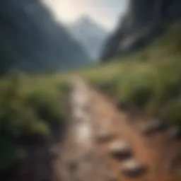 A serene mountain landscape symbolizing personal growth