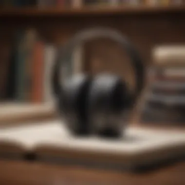 A person enjoying an audiobook during a daily routine