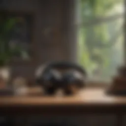 A serene environment perfect for audiobook listening