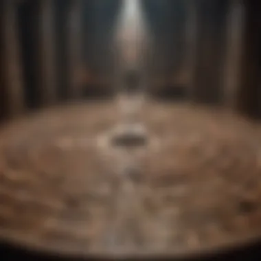 The Labyrinth of Emotions A labyrinth symbolizing the complex journey of understanding fear and courage.