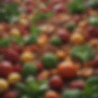 Vibrant Plant-Based Foods A vibrant assortment of plant-based foods representing the Plant Paradox diet
