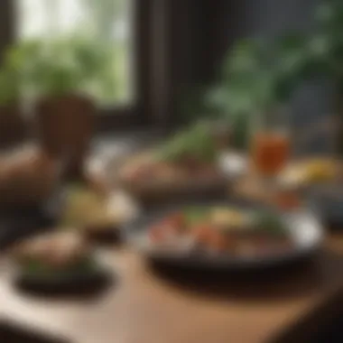 Balanced Meal Example A serene setting showcasing a balanced meal aligned with Plant Paradox guidelines
