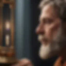 Philosopher contemplating justice