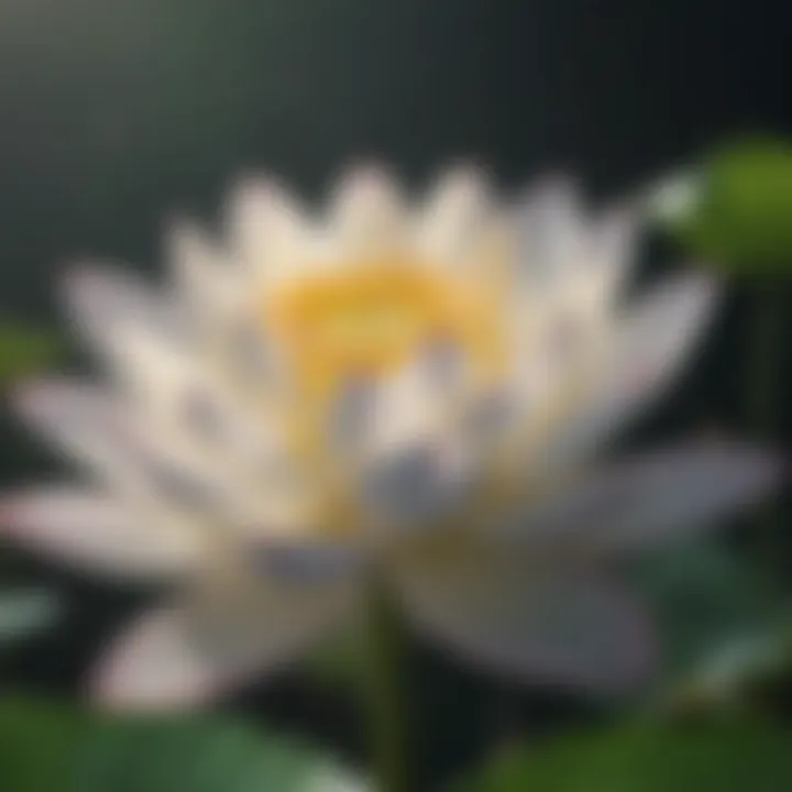 Artistic depiction of a blooming lotus flower symbolizing growth and renewal