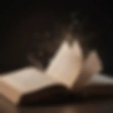 Illuminating Insights: The Power of Words A close-up of an open book with highlighted rare quotes