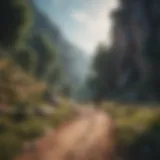 A serene landscape representing personal growth