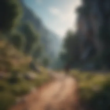 A serene landscape representing personal growth