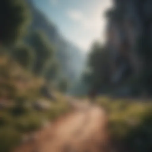 A serene landscape representing personal growth