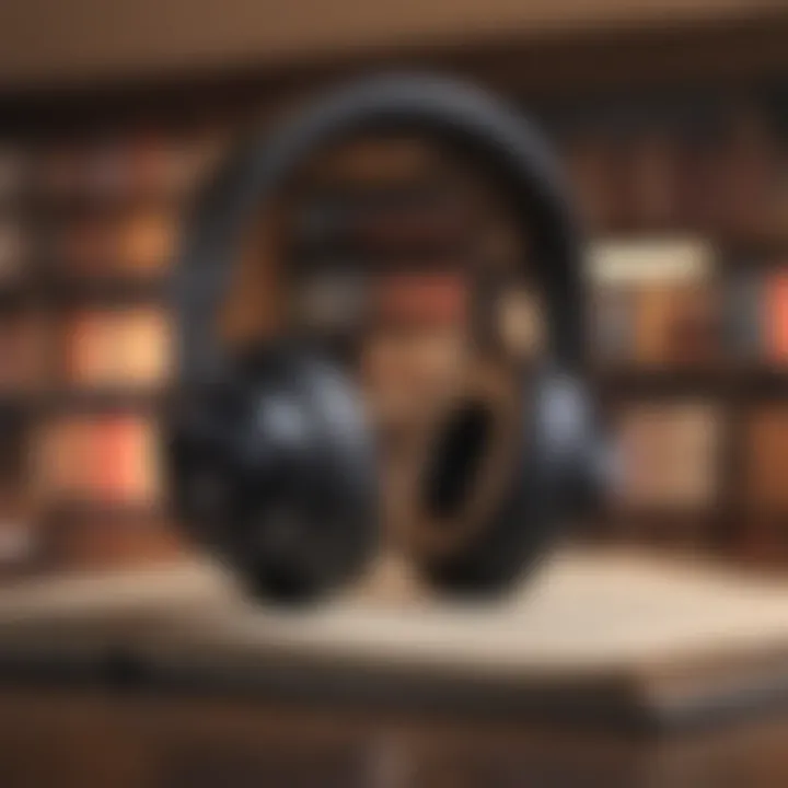 Visual representation of cognitive engagement through audiobooks