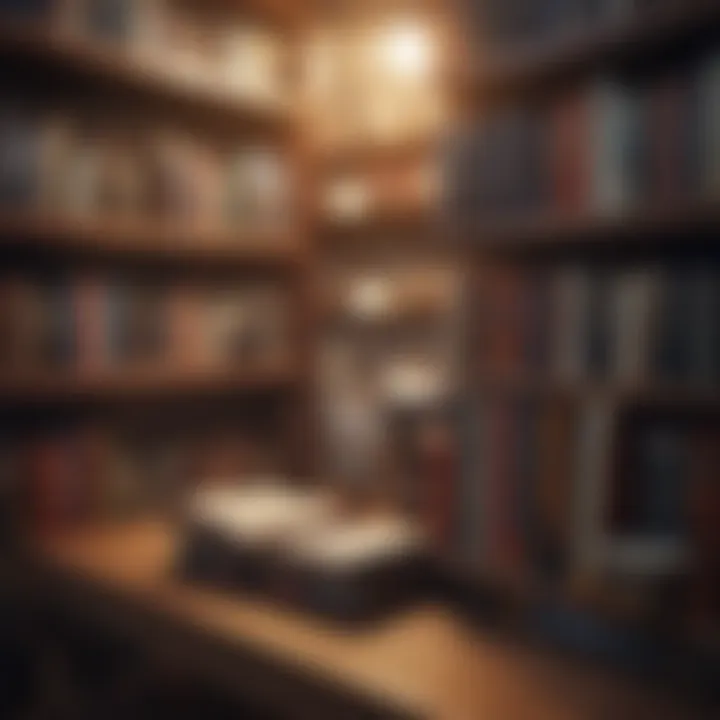 Diverse selection of books on a shelf