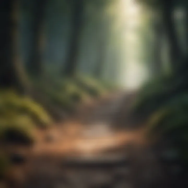 Mystical Forest Path Quote Inspiration