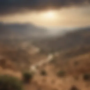 An artistic depiction of the ancient Israelite landscape.