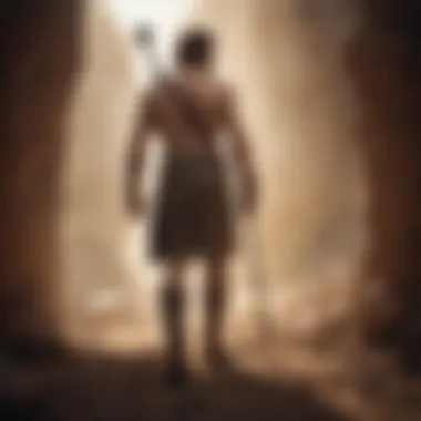 An evocative image representing courage and faith.