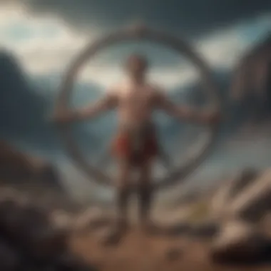 Symbol of Triumph Against Challenges A symbolic illustration of the concept of overcoming challenges.
