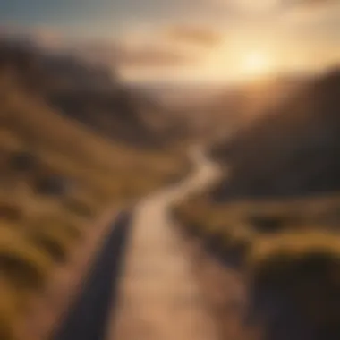 A winding road leading toward a horizon, illustrating the path of experiences.