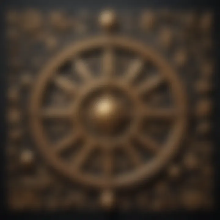 A collage of symbols representing diverse cultural interpretations of Deus