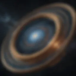The grandeur of the universe with swirling galaxies and bright stars