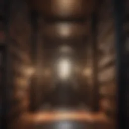 Artistic representation of a labyrinthine library