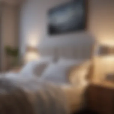 Creating a Calming Sleep Environment Illustration of a serene bedroom environment promoting quality sleep
