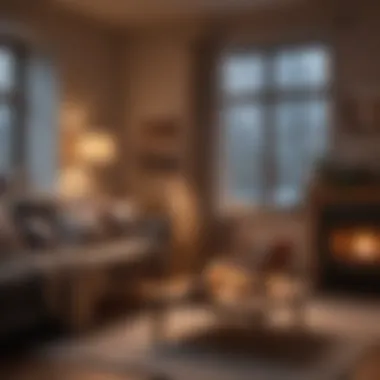 The Warmth of Hygge in Home Decor Cozy living space with warm lighting and soft furnishings