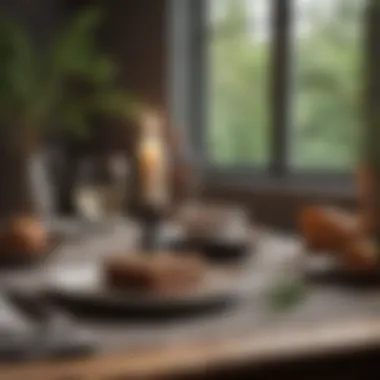 Simplicity in Elegance: A Hygge Table Simple yet elegant table setting with natural elements