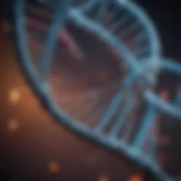 Illustration of DNA double helix structure