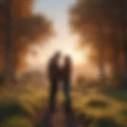 A serene landscape illustrating tranquility and joy