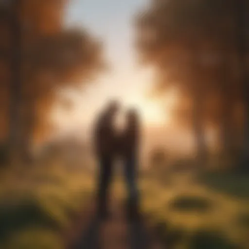 A serene landscape illustrating tranquility and joy