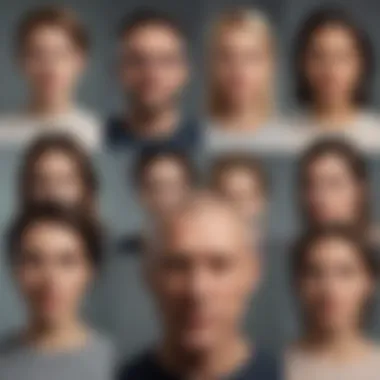 Illustration of various personality types represented by the Enneagram